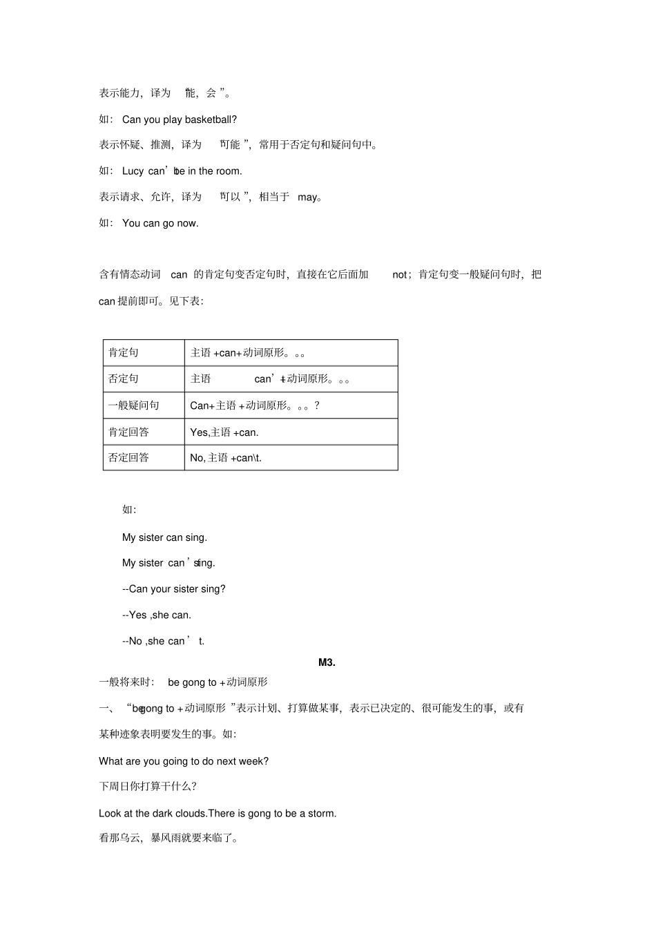 外研版初一(下)英语语法_第2页