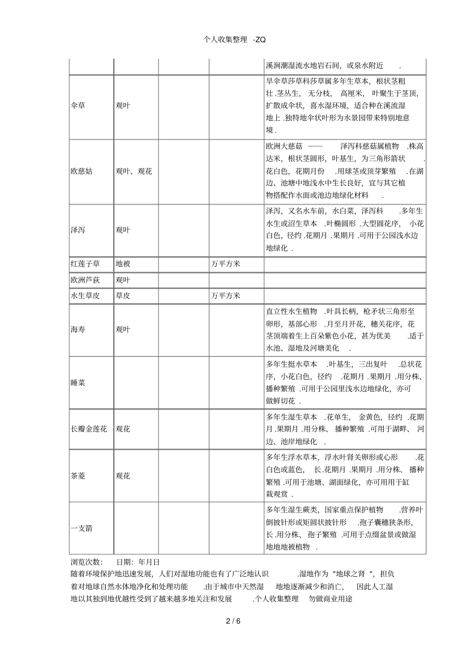 常见的湿地植物的种类及特点(1)_第2页