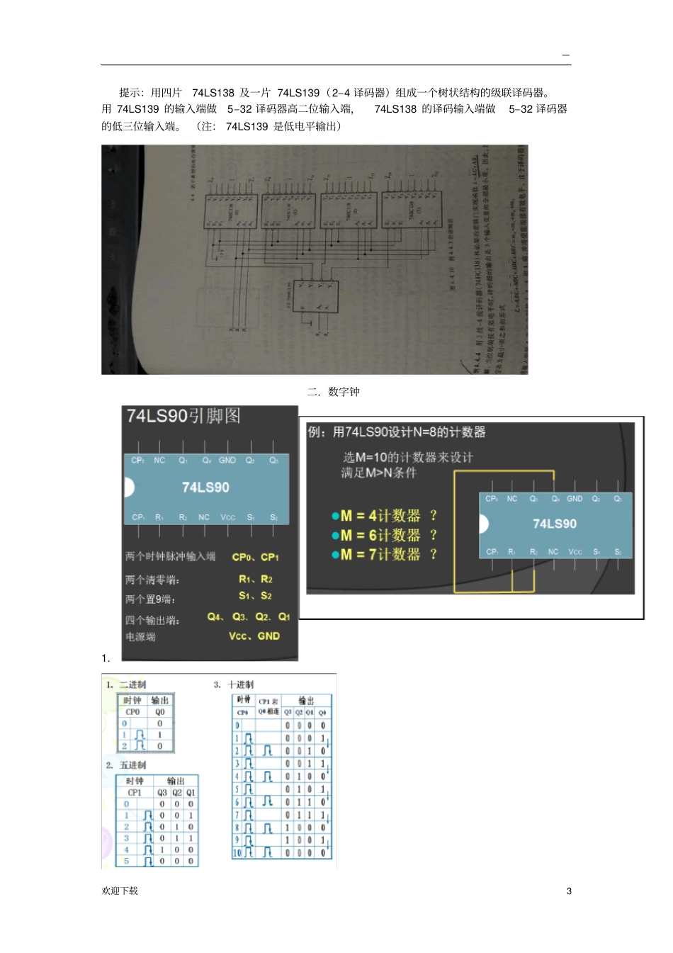 数电实验复习2017_第3页