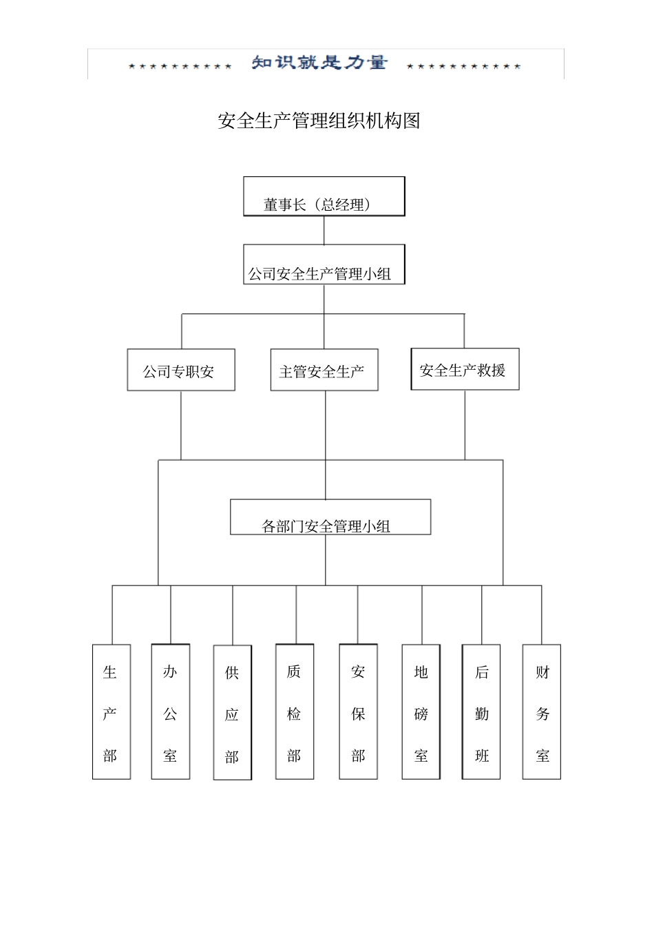 安全生产管理组织机构图51753_第1页