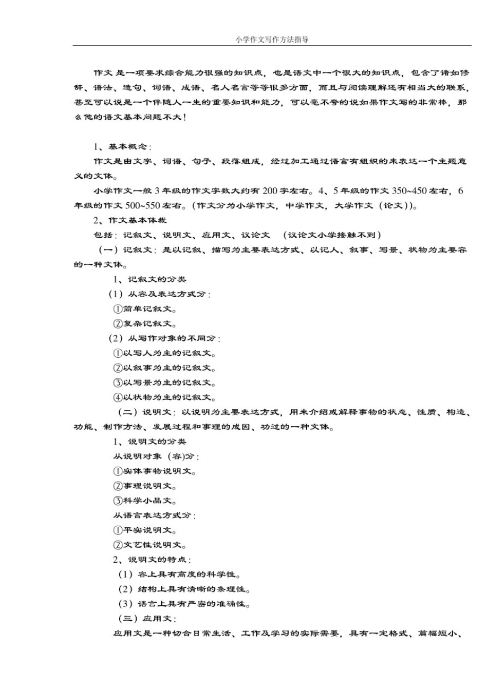 完整小学作文写作方法指导_第1页
