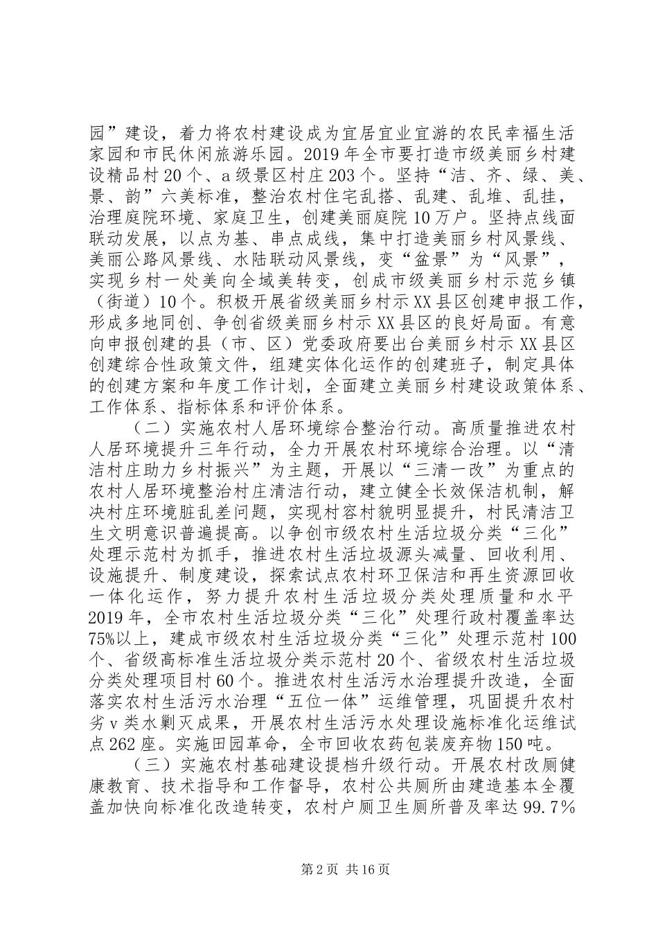 美丽乡村建设方案6篇_第2页