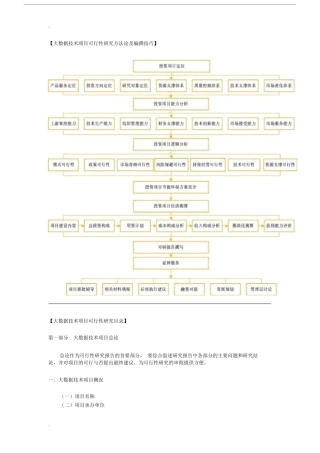 大数据技术项目可行性研究报告总结计划.doc