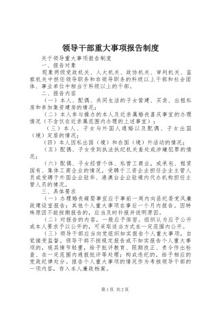 领导干部重大事项报告规章制度  (2)