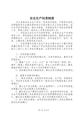 安全生产问责规章制度  (2)