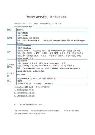 (完整版)win2008安装图解