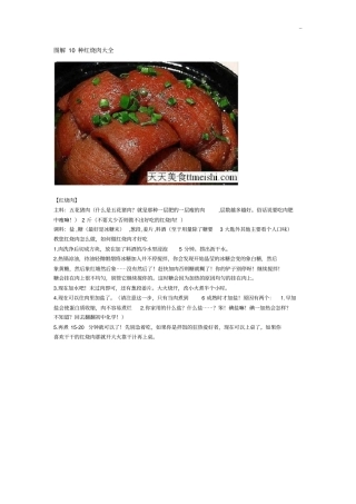 图案解析10种红烧肉全套整合