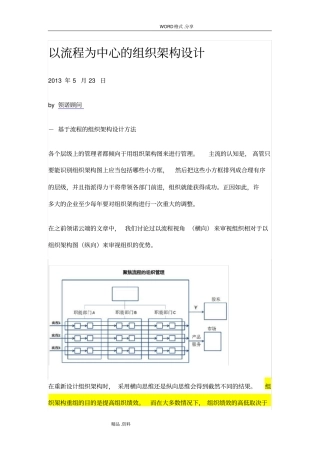 01-以流程为中心的组织架构设计