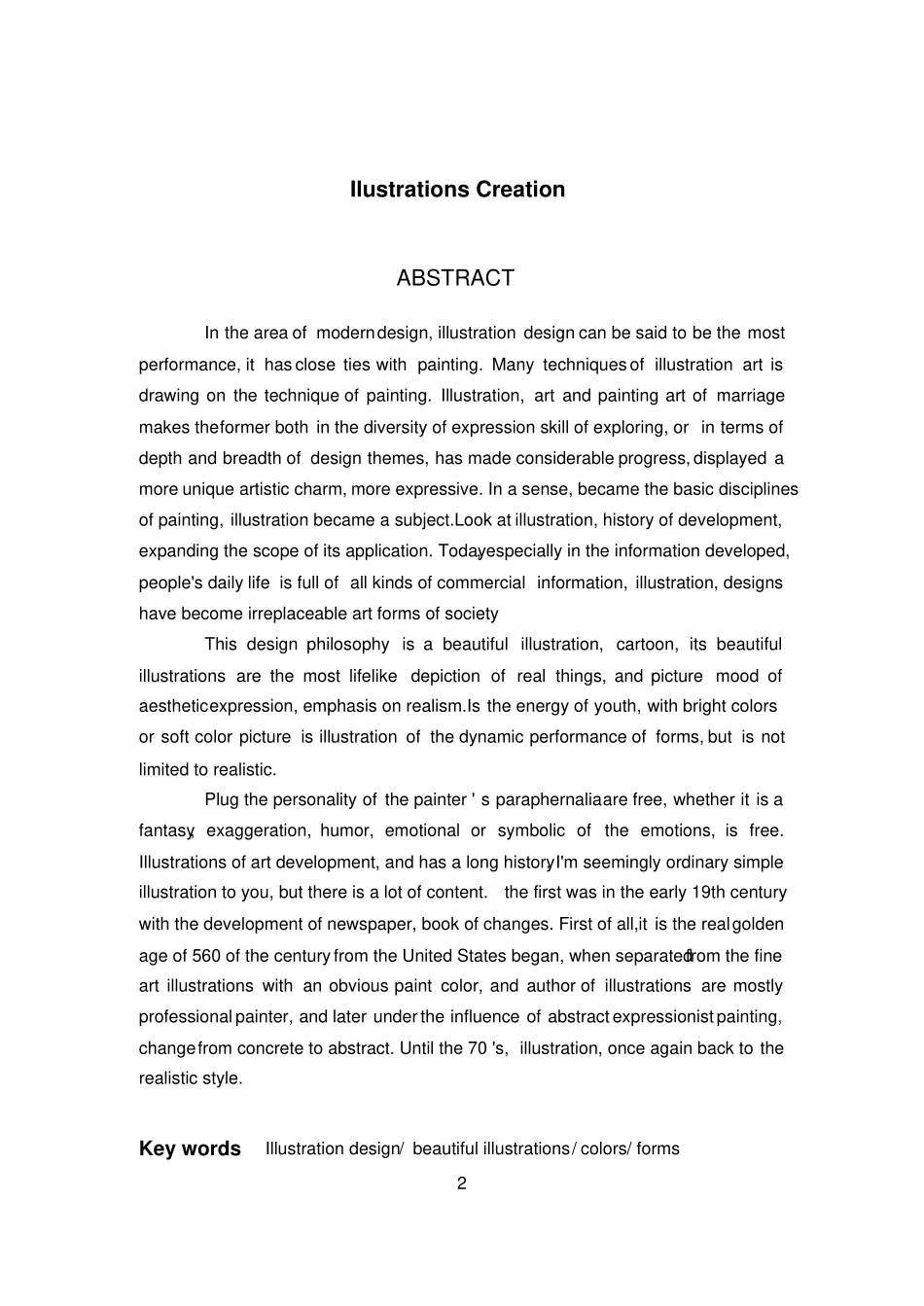 插画的毕业设计说明_第2页