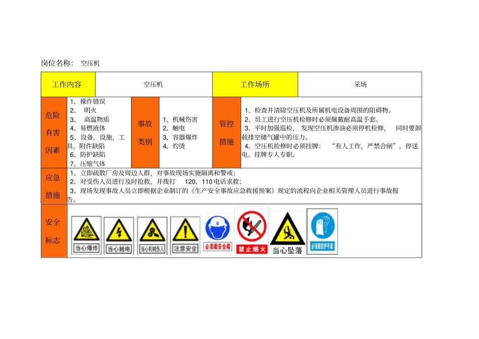 (完整版)非煤矿山重点岗位风险告知卡(地面)_第3页