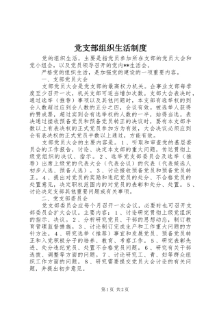 党支部组织生活规章制度细则 (2)