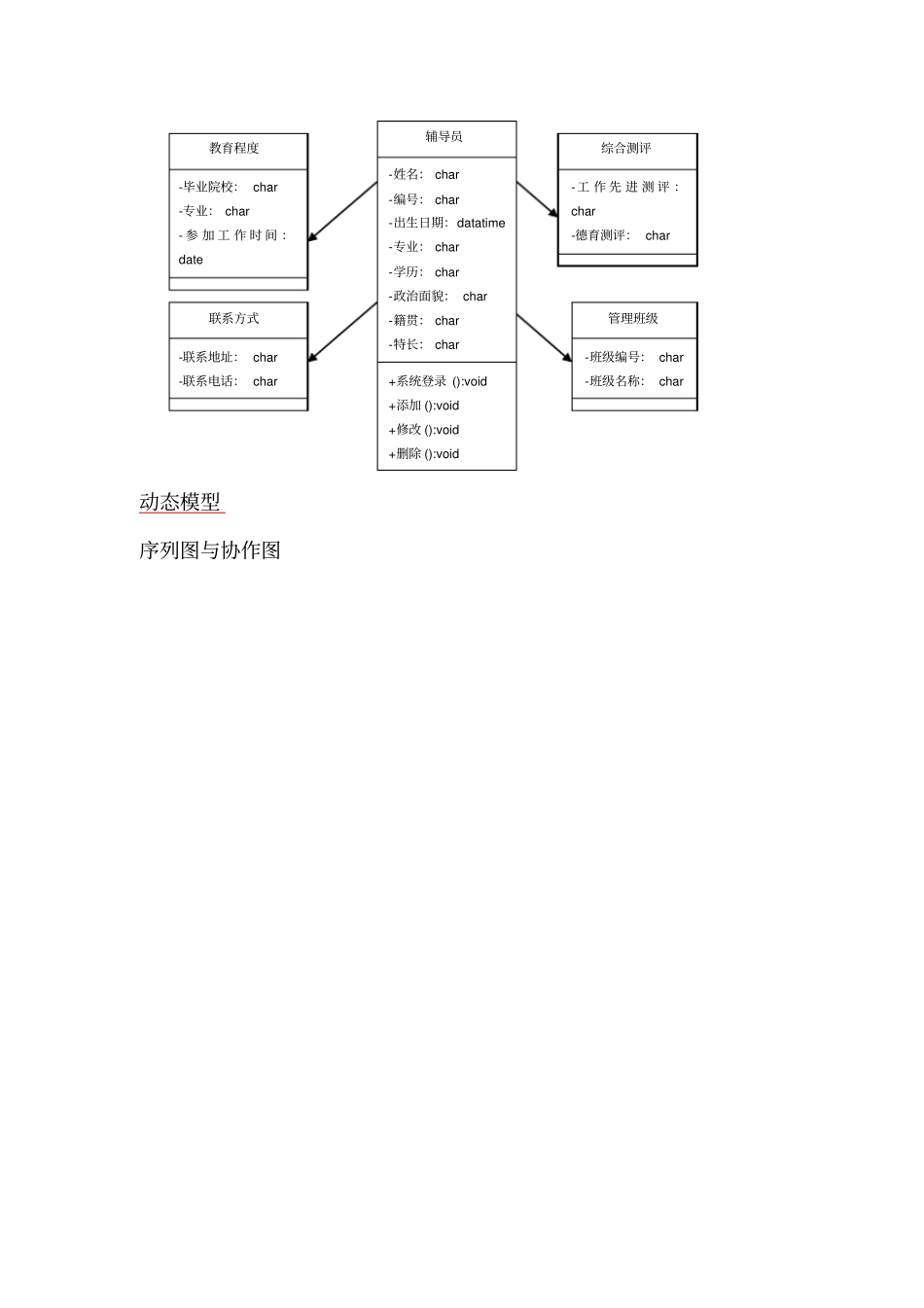 (完整word版)学生管理系统用例图+动态模型+静态模型_第3页