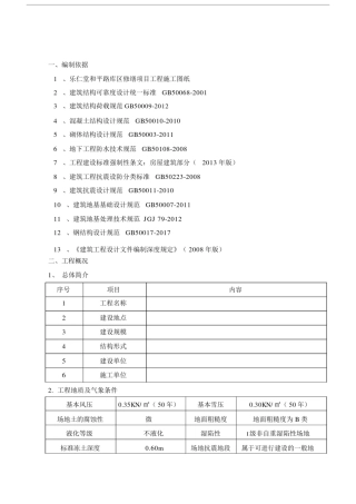(完整word版)独立基础施工方案.doc