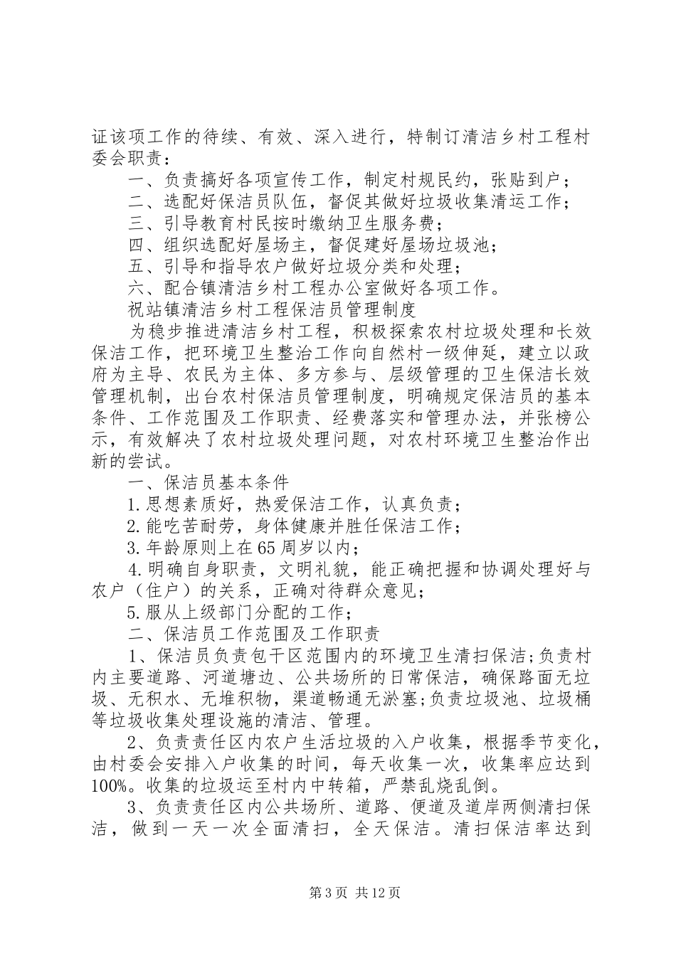 清洁乡村督查规章制度_第3页