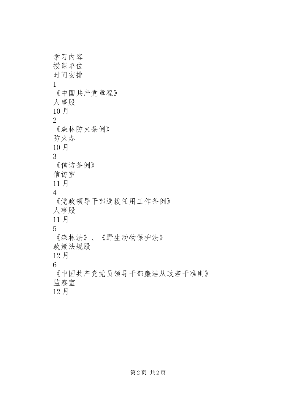 林业局党委会议和行政办公会议会前学法规章制度_第2页