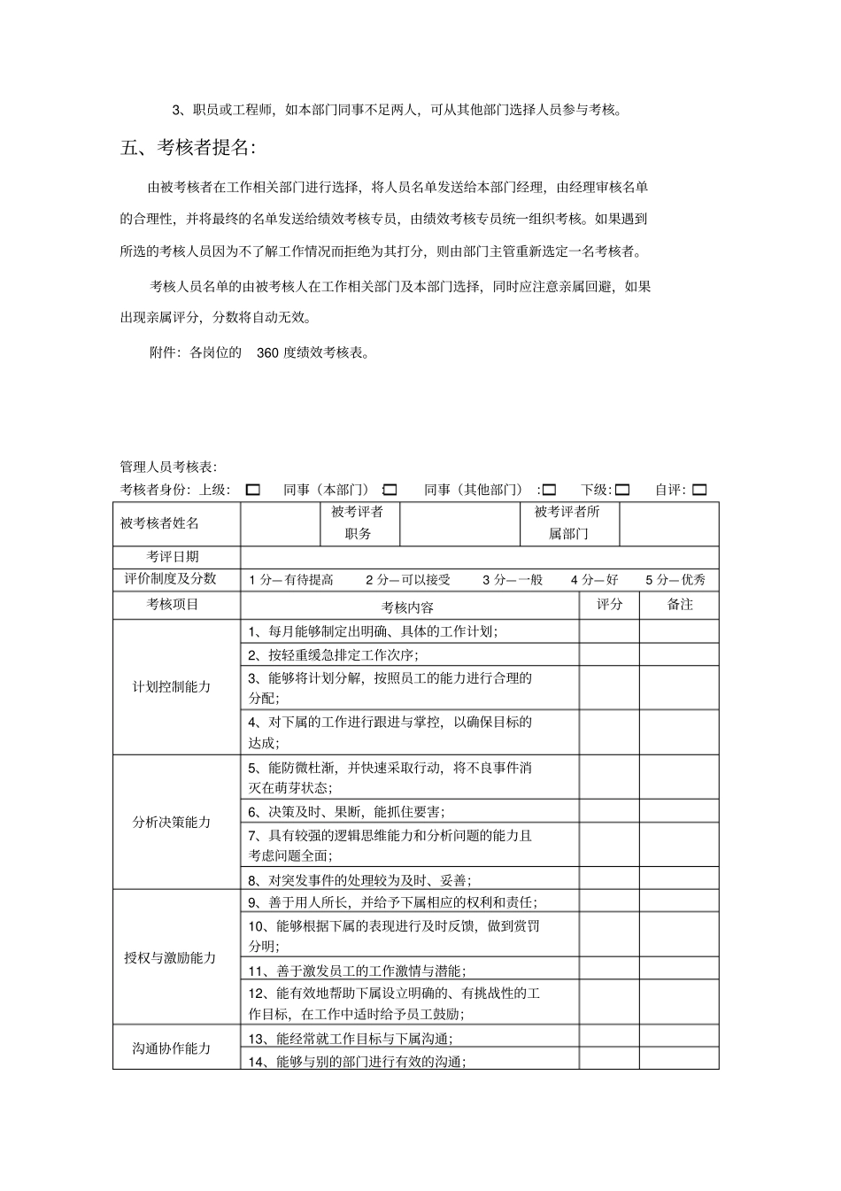 (完整word版)全面绩效考核方案_第3页