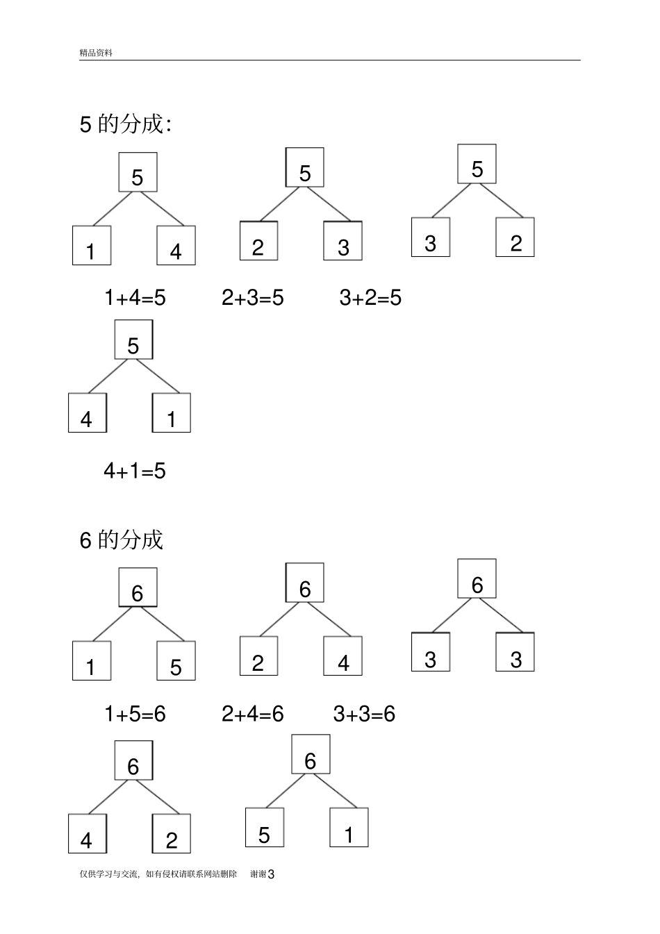 幼小衔接1-9数的分成教程文件_第3页