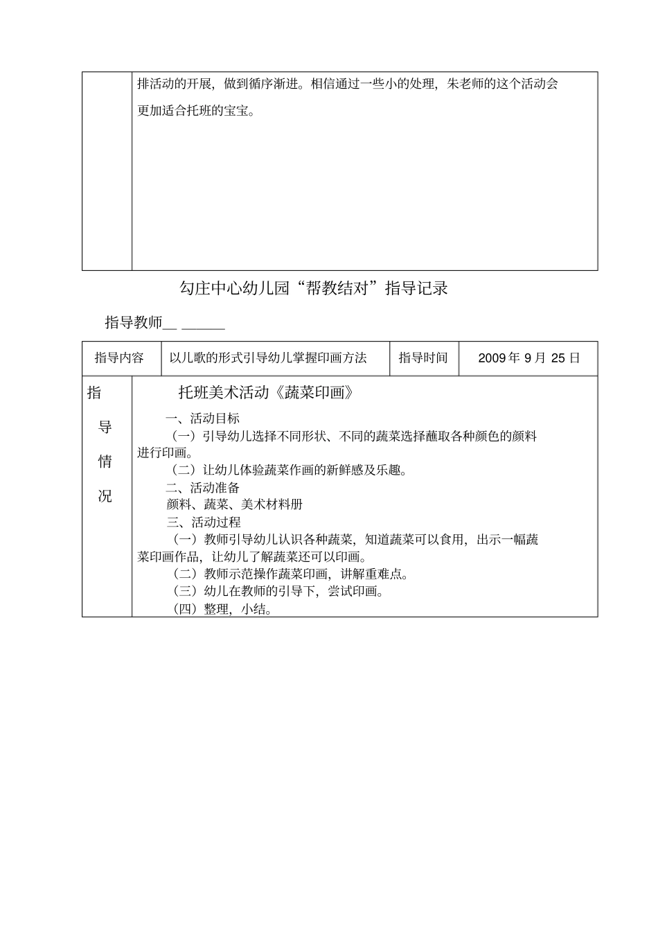 幼儿园师徒结对记录_第2页