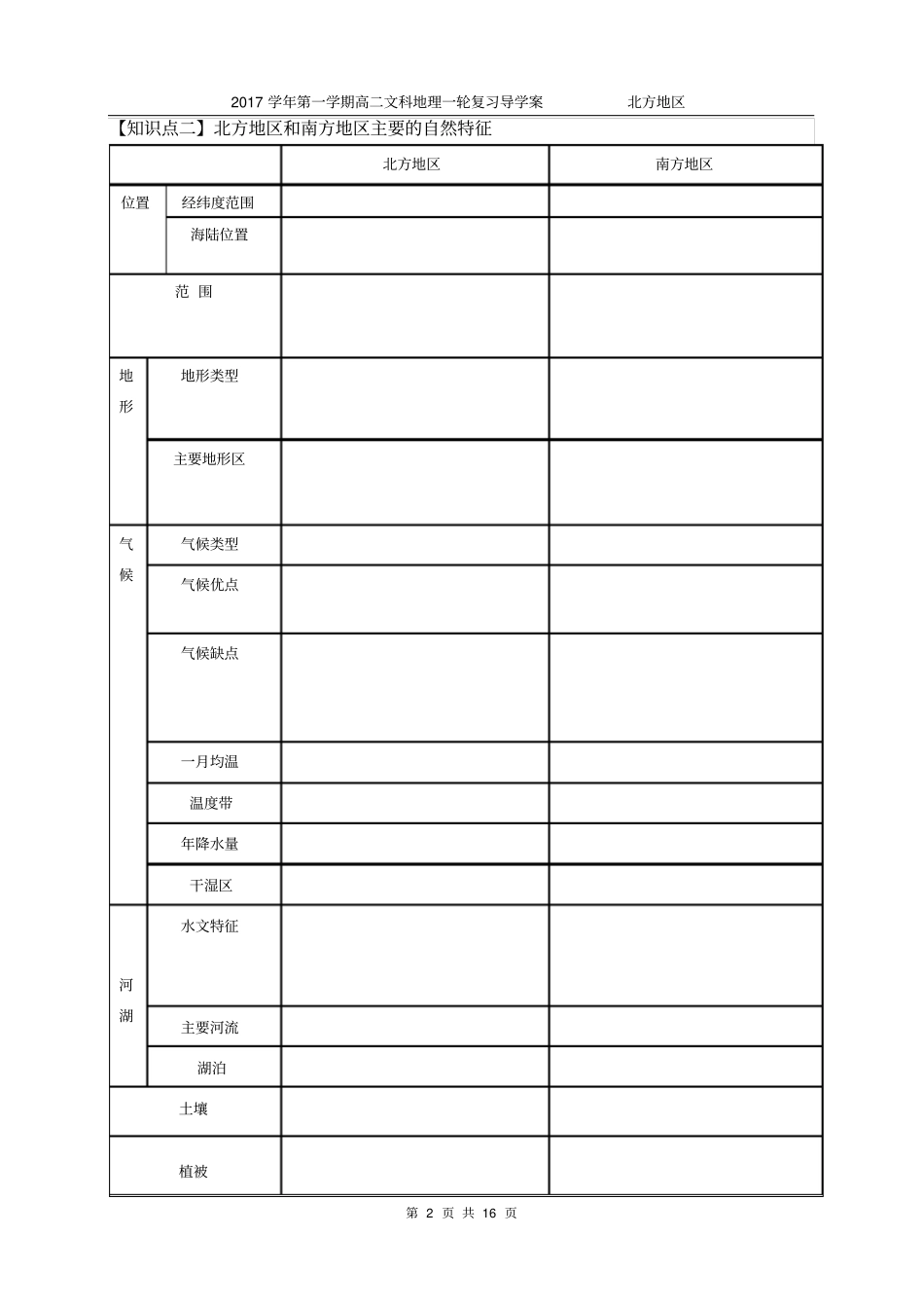 中国区域地理复习——北方地区201803(含答案)资料讲解_第2页