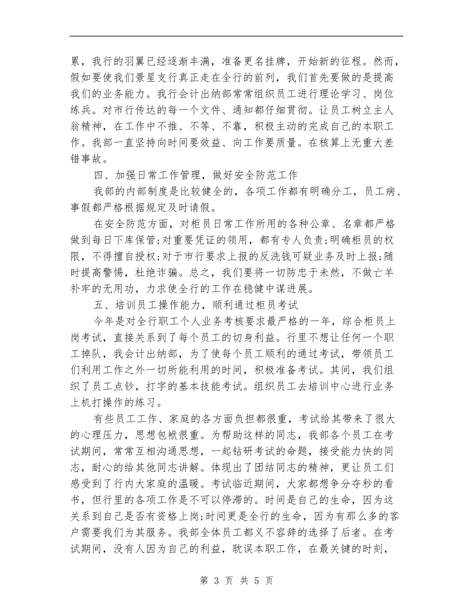 2024-2024出纳工作年度总结范文_第3页