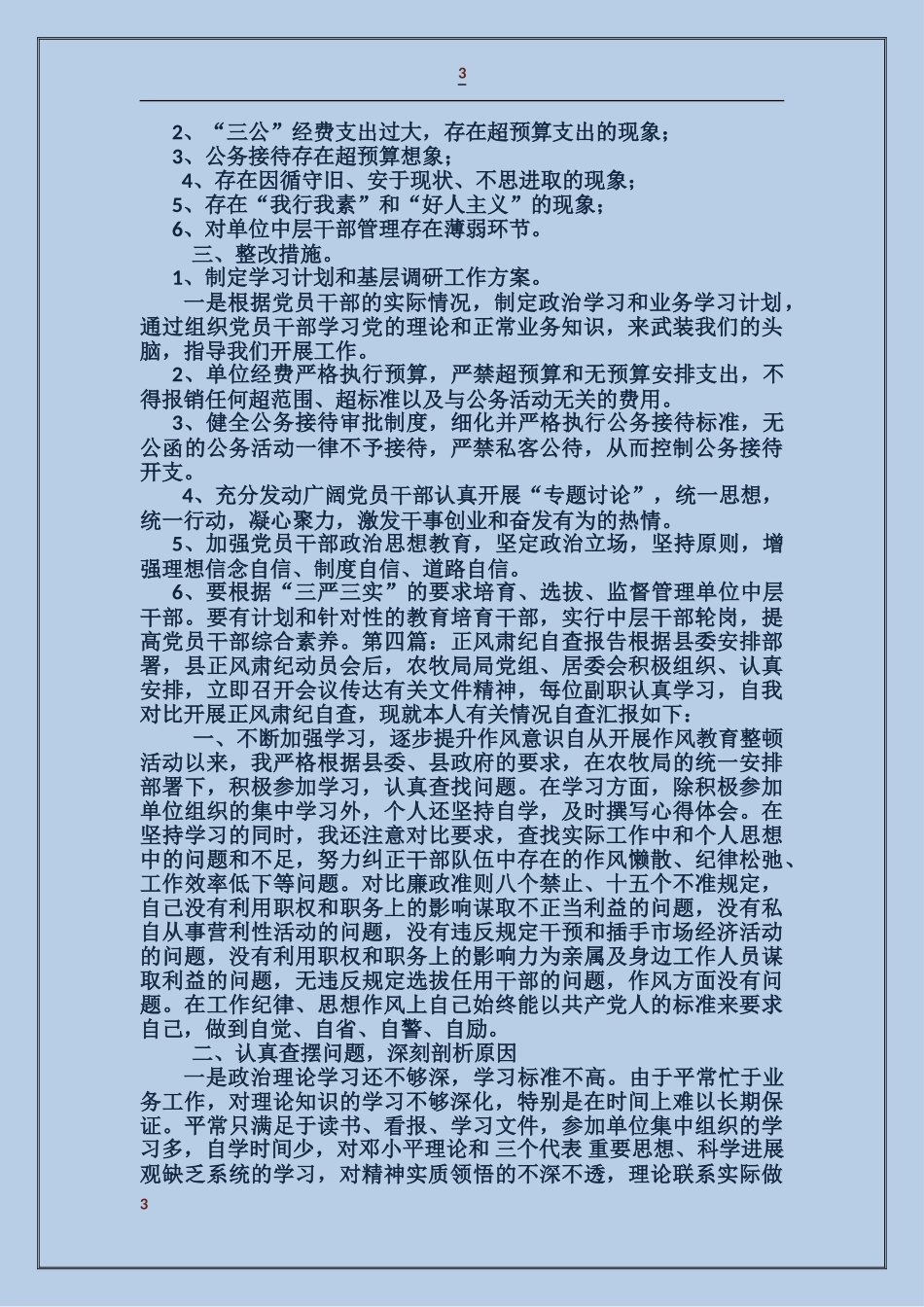 广电总台正风肃纪自查报告_第3页