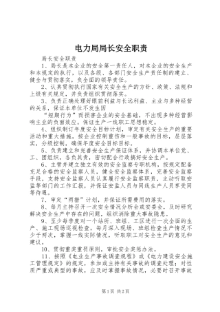 电力局局长安全职责要求  (2)