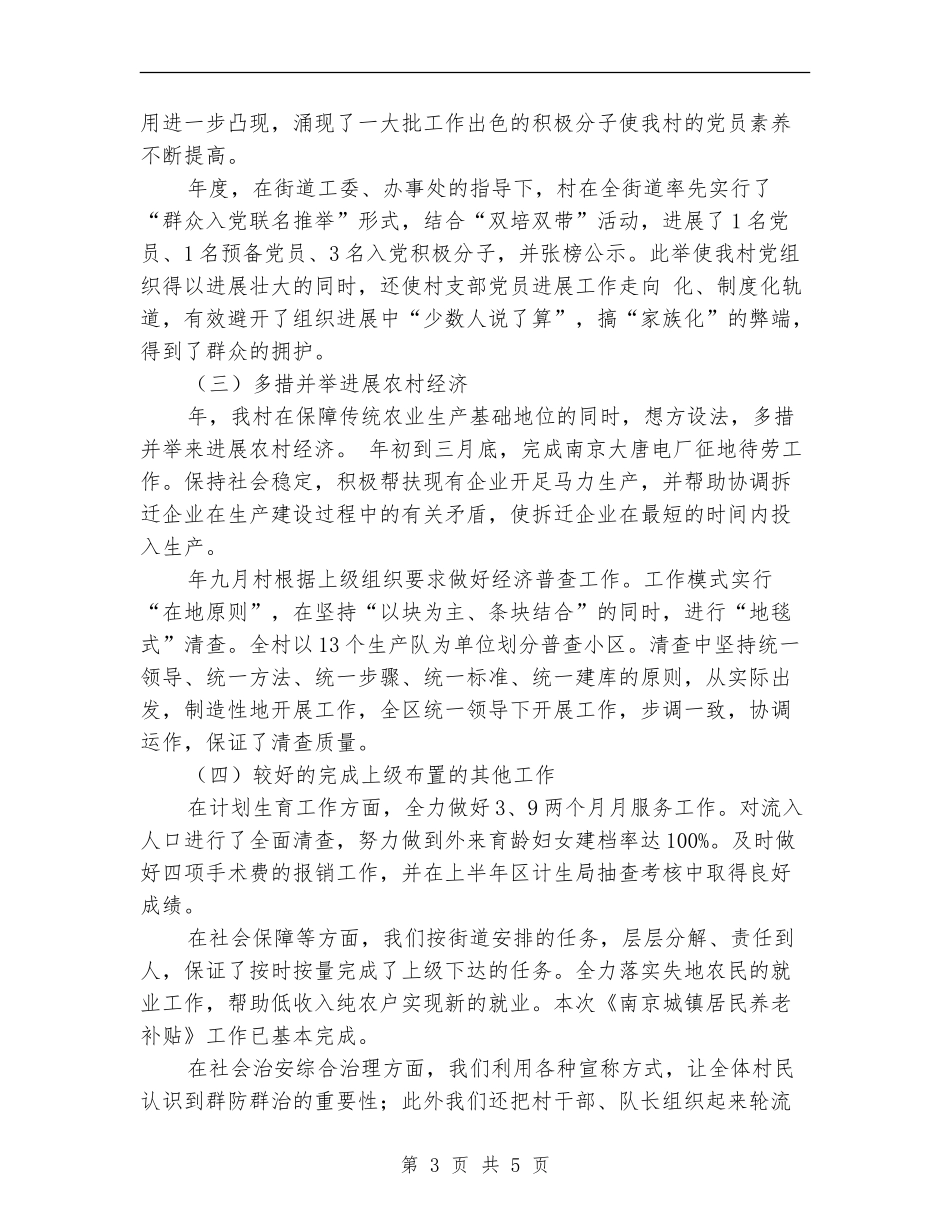 2024村镇工作年末总结范文_第3页