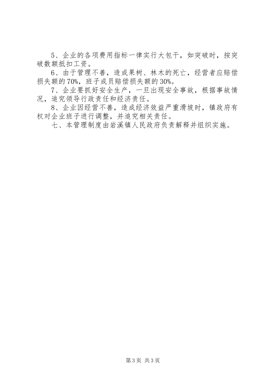 某镇办企业监管规章制度_第3页