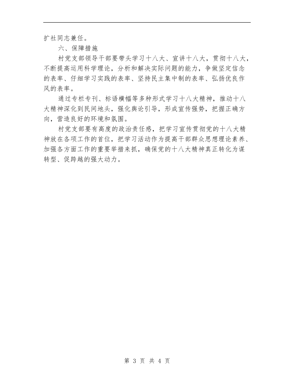 2024年农村党支部工作规划_第3页