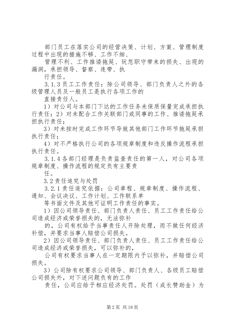 责任追究管理规章制度_第2页