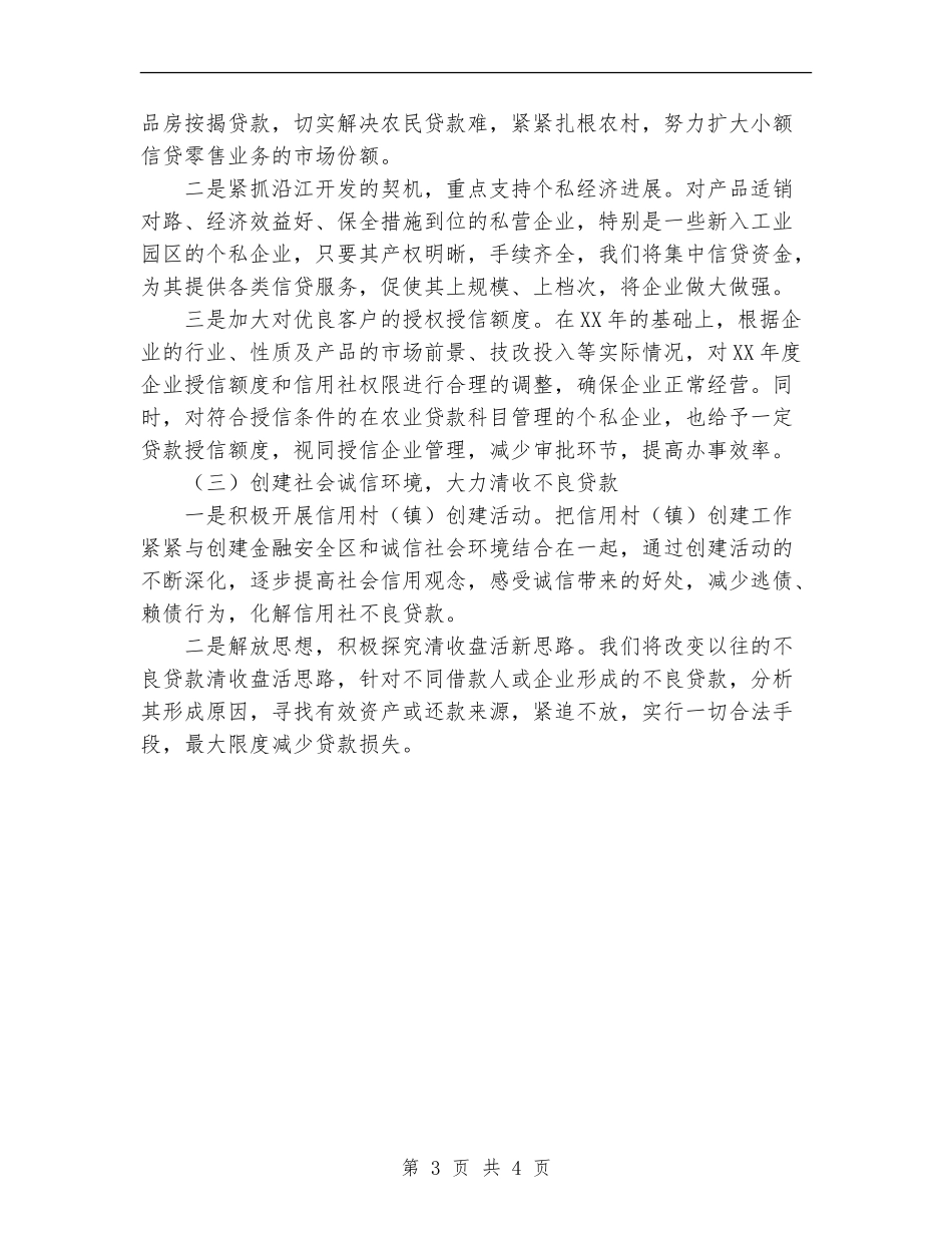2024年信用社信贷工作计划范文_第3页