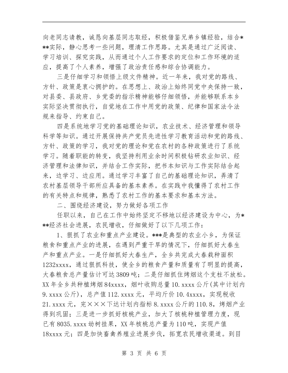 乡长2024年度个人工作总结_第3页