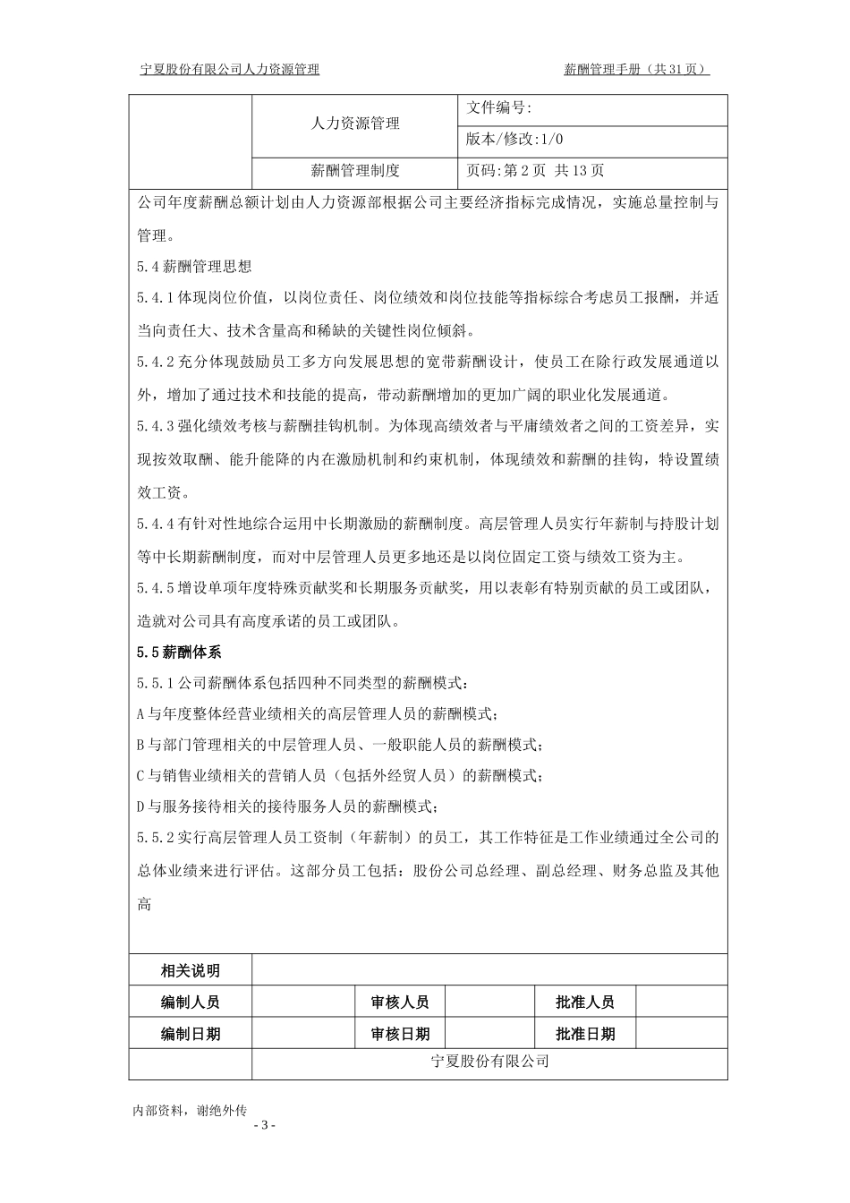 薪酬福利管理手册_第3页