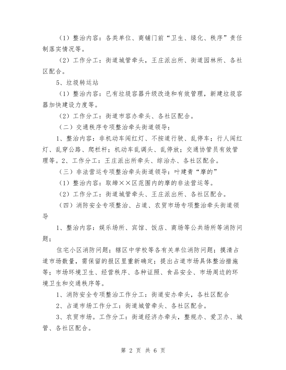 创文明城区整治项目方案_第2页