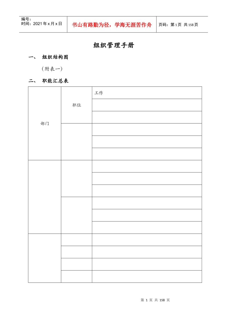 装饰公司组织管理手册_第1页