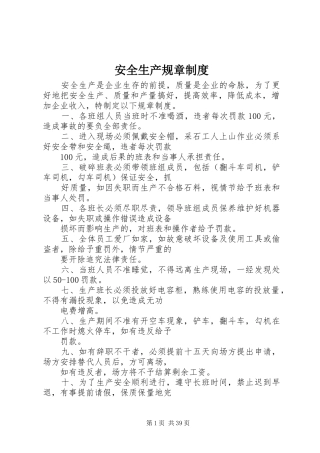 安全生产规章规章制度  (4)
