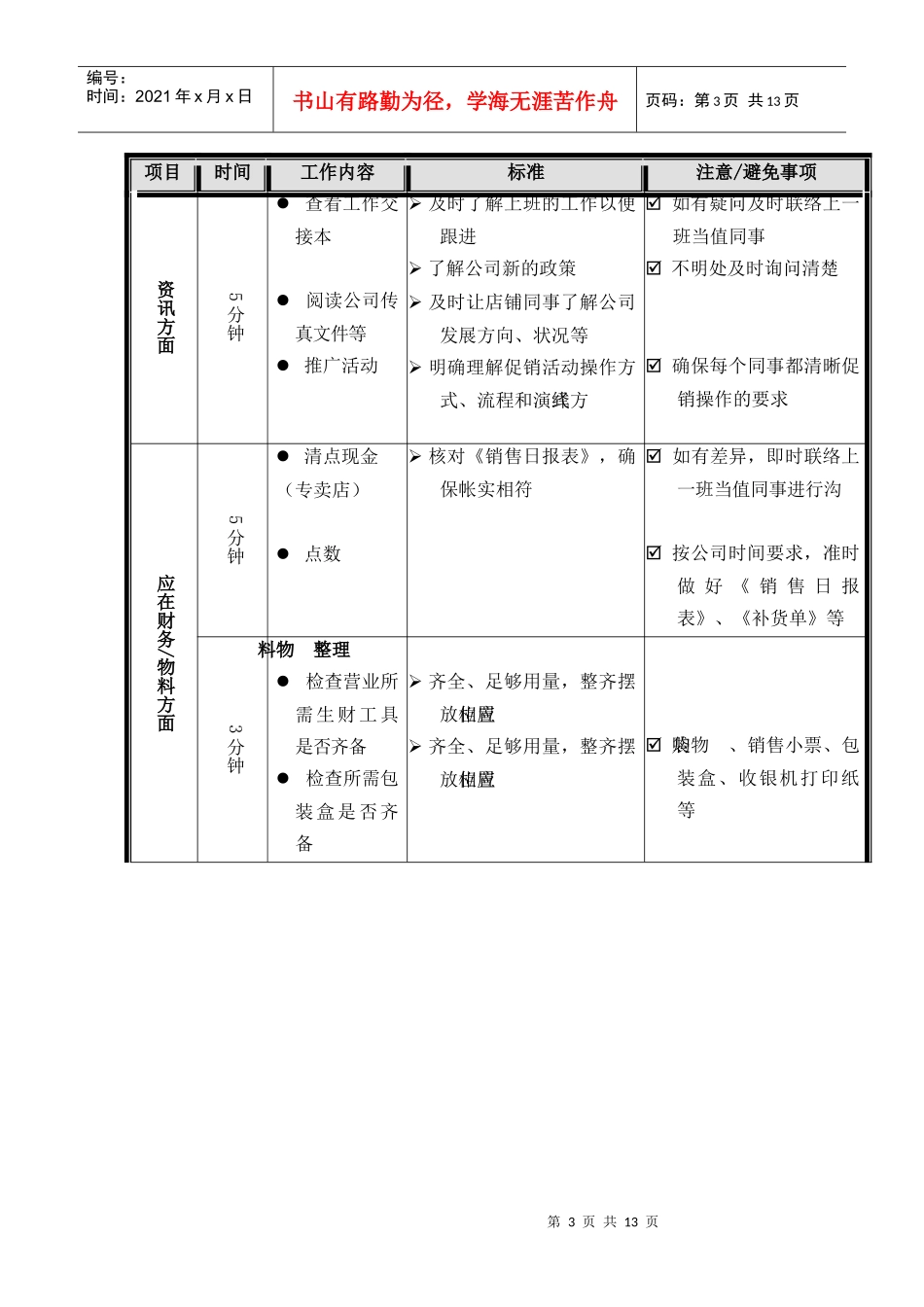 营业运作管理标准指引 段_第3页