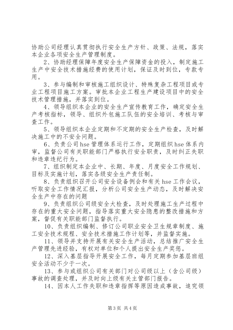 分管安全生产负责人责任规章制度_第3页