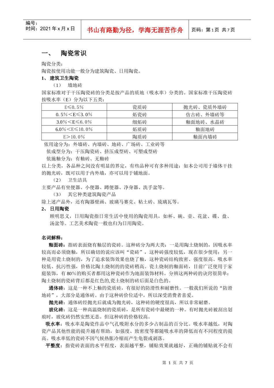 装修房子——教你如何选瓷砖_第1页