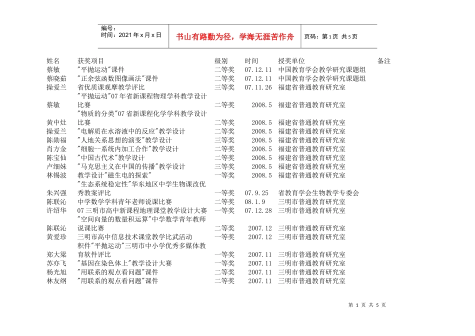 获奖项目-尤溪一中校园网网站首页_第1页