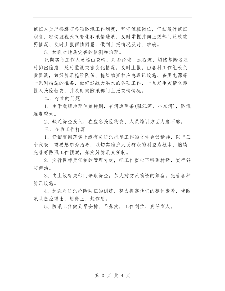 2024乡镇防汛个人工作总结_第3页