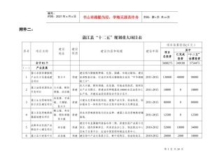 蒲江十二五项目
