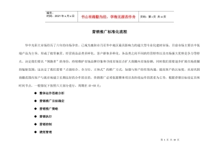营销推广标准化流程