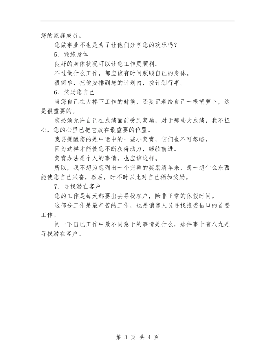 业务员工作计划的安排_第3页