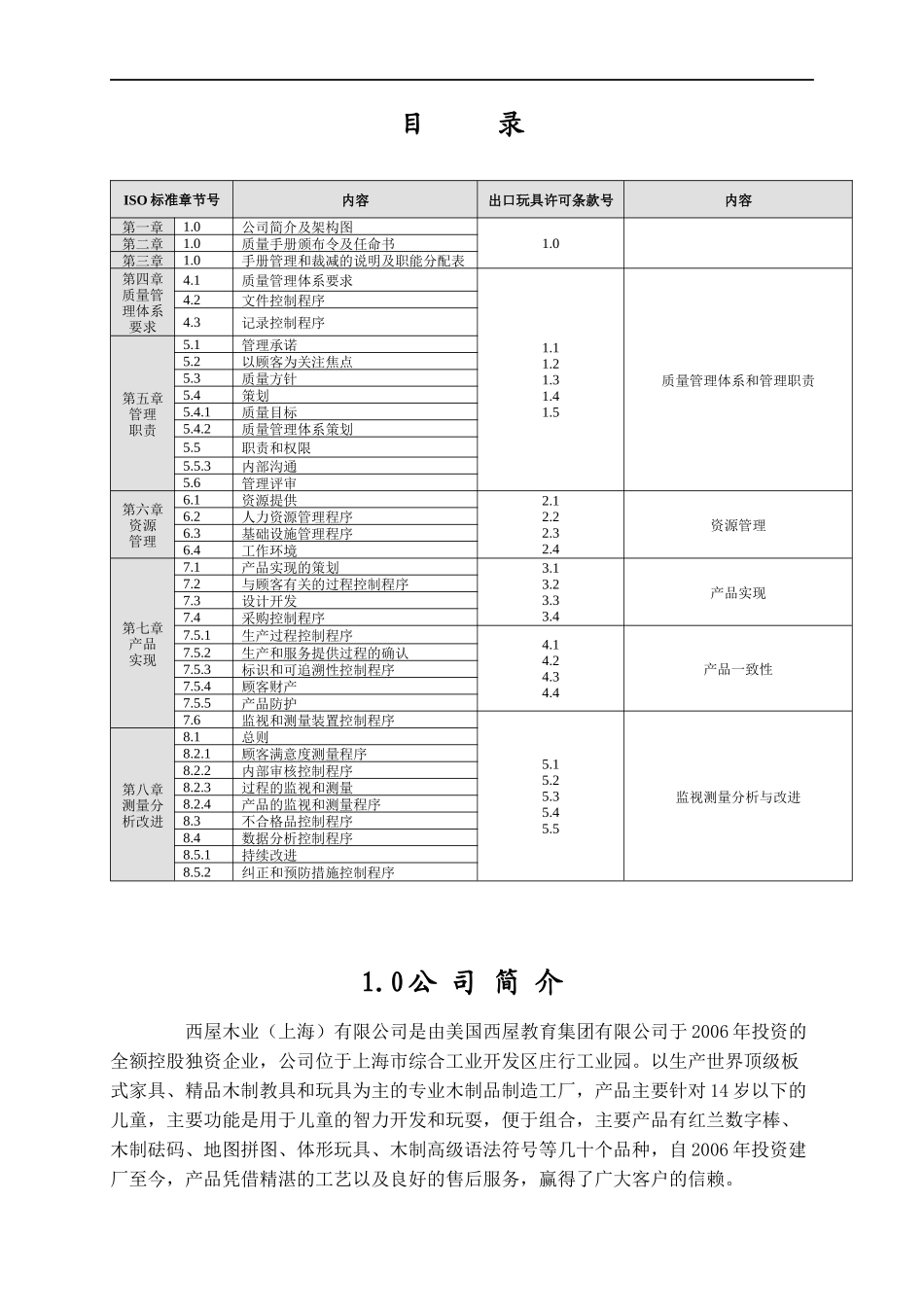 西屋木业公司板式家具、木制玩具质量手册_第2页