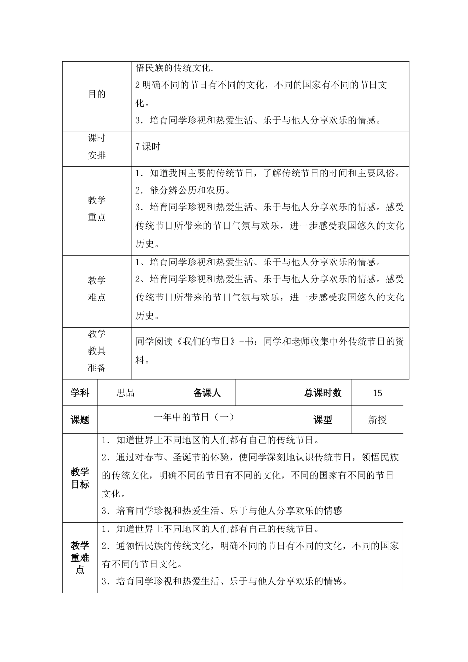 2024春未来版品生一下《班级也是我的家》word教案_第3页