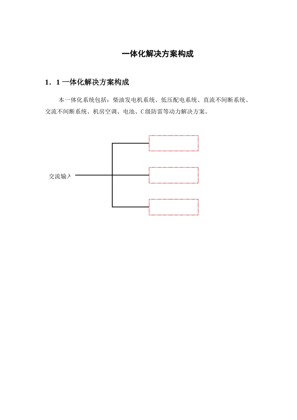 网通机房动力设备一体化项目建议书_第3页