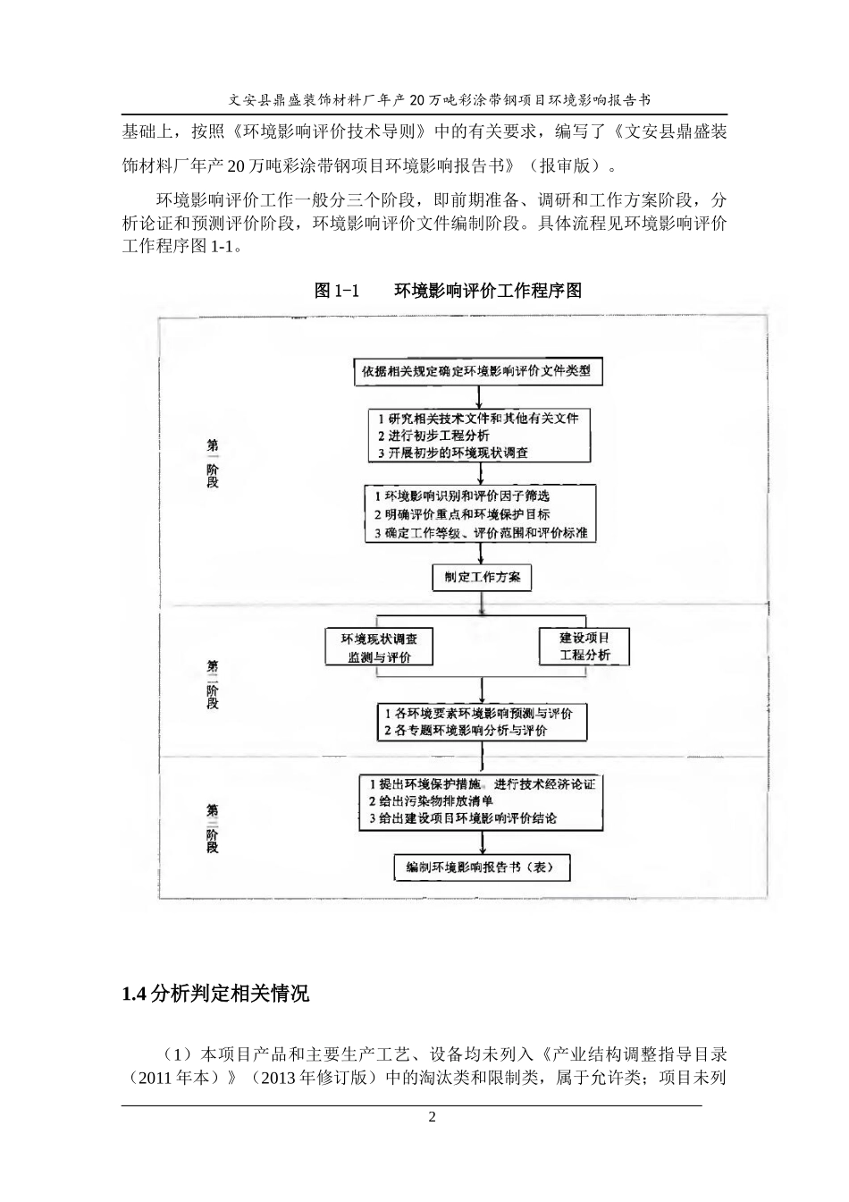 装饰材料厂年产20万吨彩涂带钢项目环境影响报告书_第2页