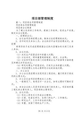 项目部管理规章制度  (2)