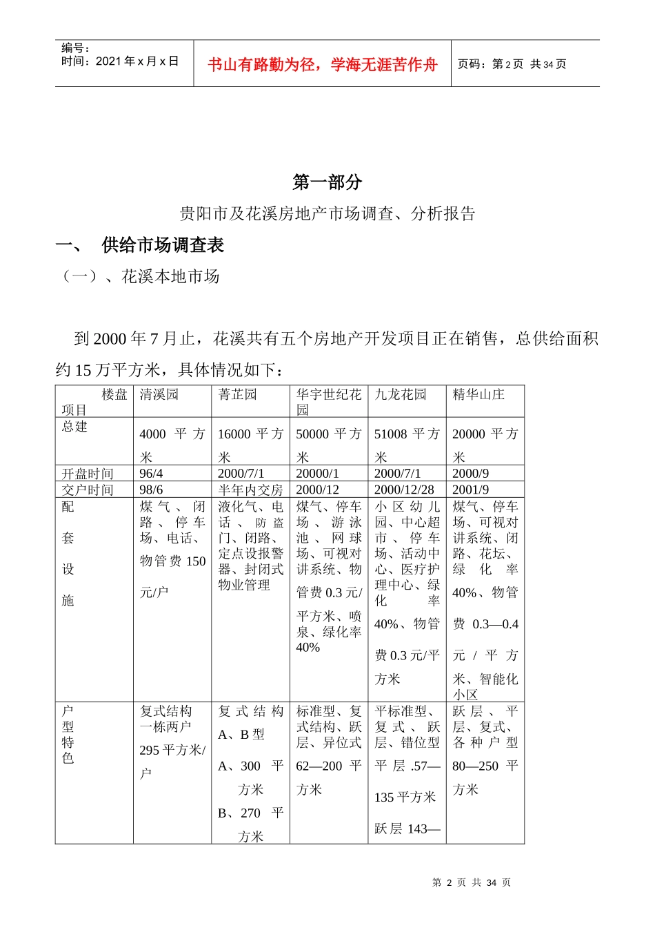 花溪项目前期策划方案_第2页